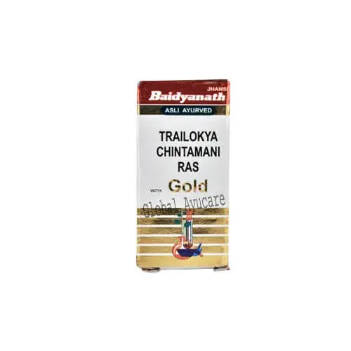 Baidyanath Trailokya Chintamani Ras with Gold