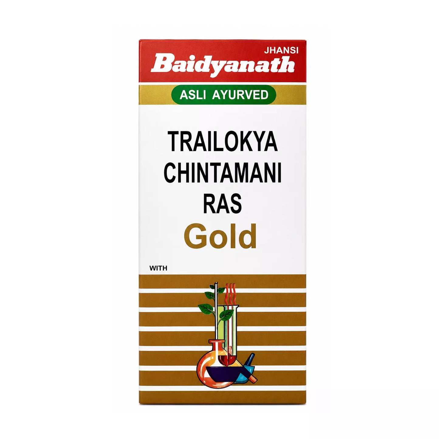 Baidyanath Trailokya Chintamani Ras with Gold