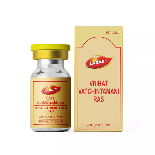 Dabur Vrihat Vatchintamani Ras with Gold & Pearl Tablets(30)