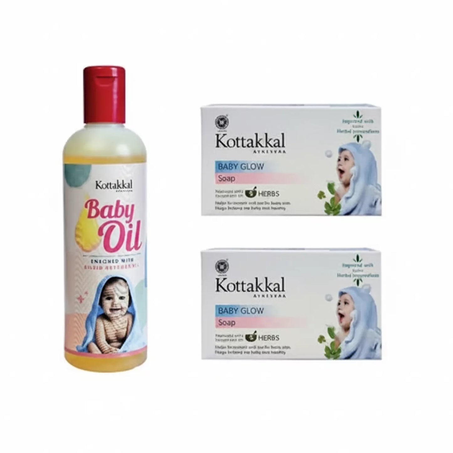 Kottakkal Baby Oil + Baby Glow Soap (Combo)