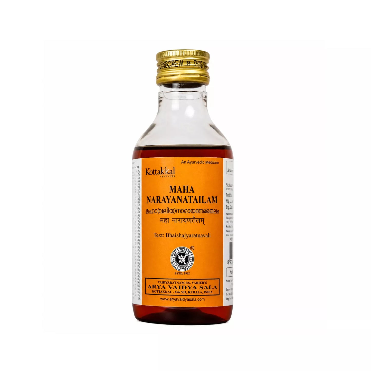 Kottakkal Valiya Narayana Tailam