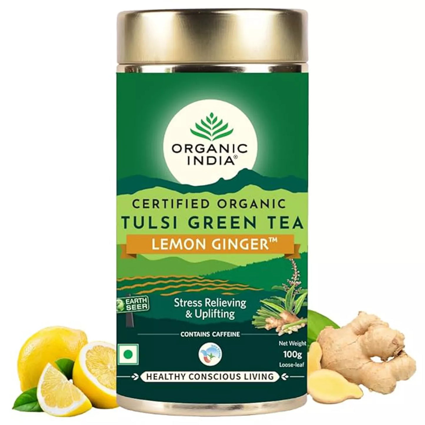 Organic India Tulsi Lemon Ginger Tin