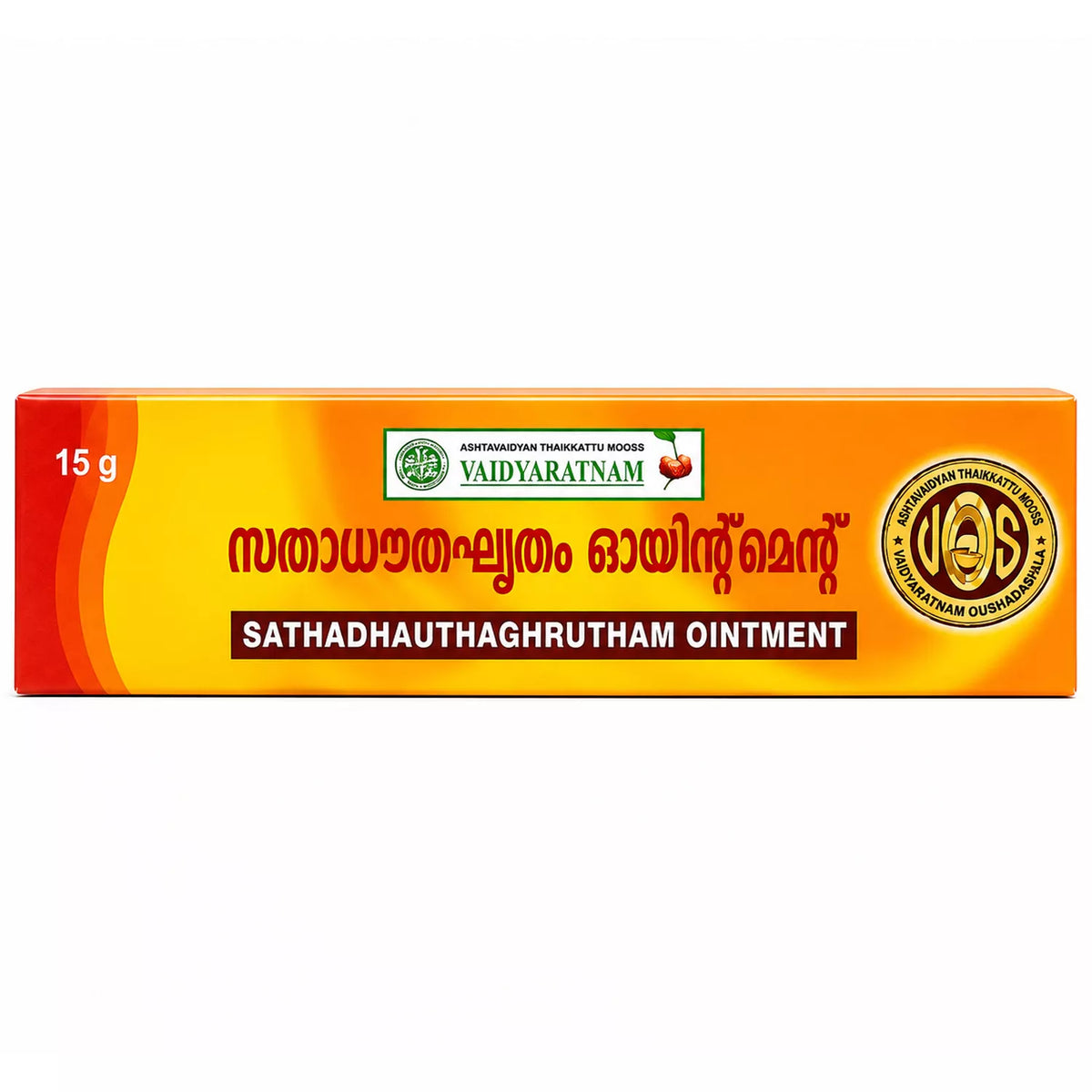 Vaidyaratnam Sathadhauthaghrutham Ointment