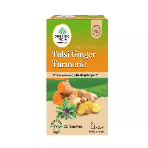 Organic India Tulsi Ginger Turmeric Tea