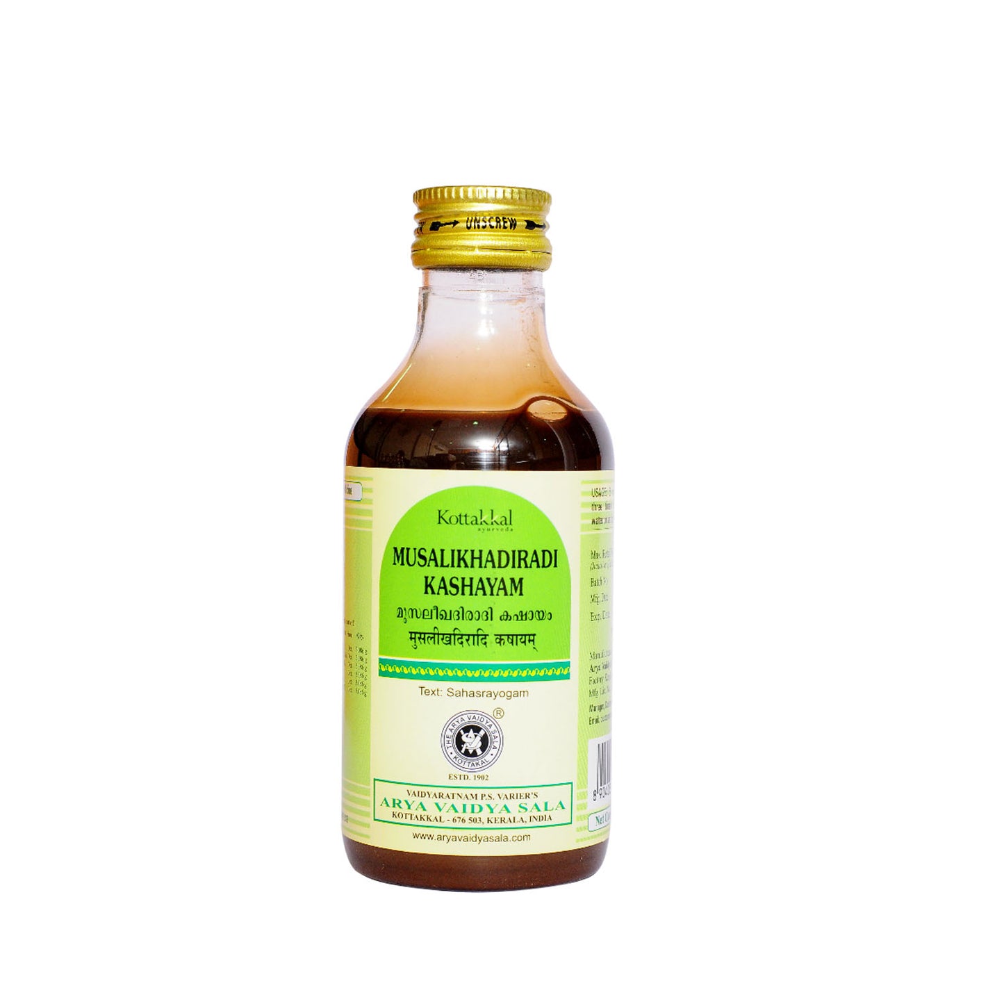 Kottakkal Musalikhadiradi Kashayam