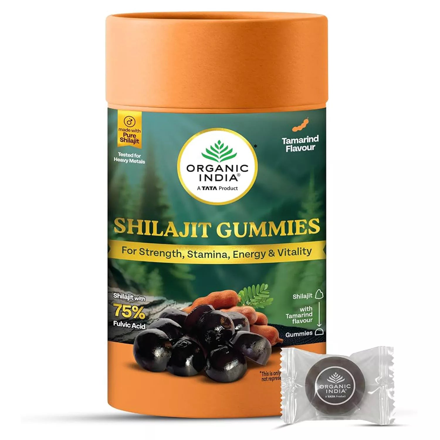 0rganic India Shilajit Gummies Termarind Flavour