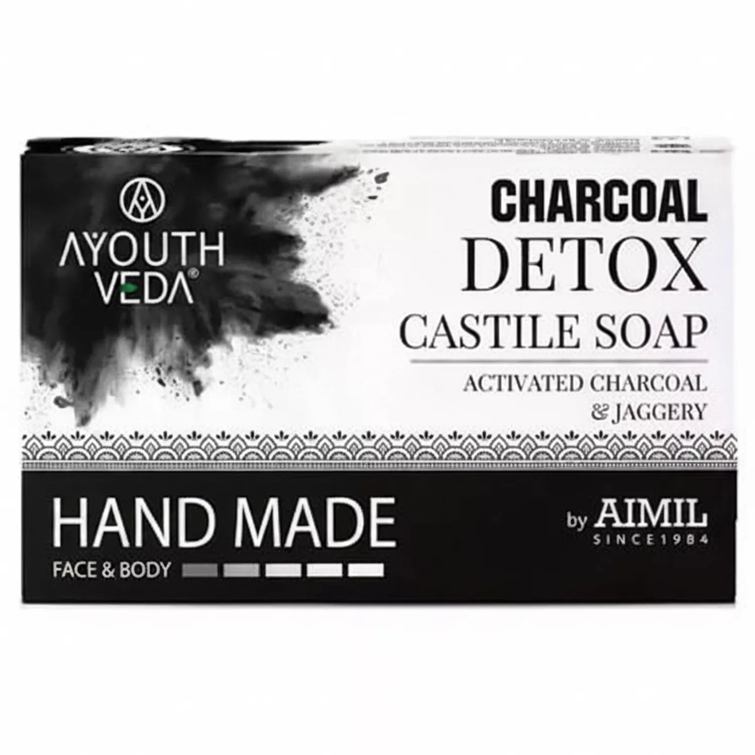 AyouthVeda Charcoal Detox Castile Soap