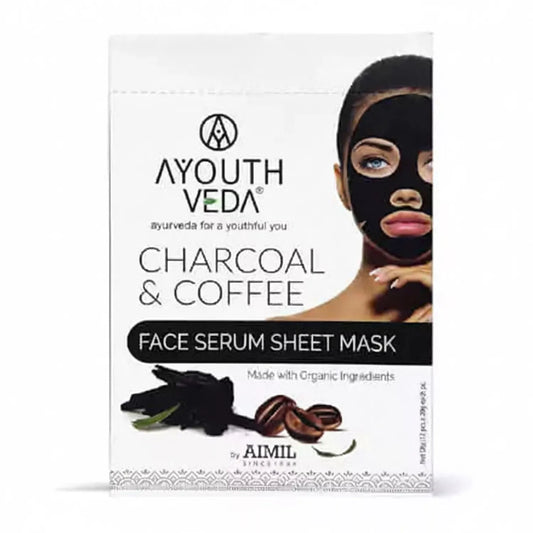 Ayouthveda Charcoal & Coffee Face Serum Sheet Mask