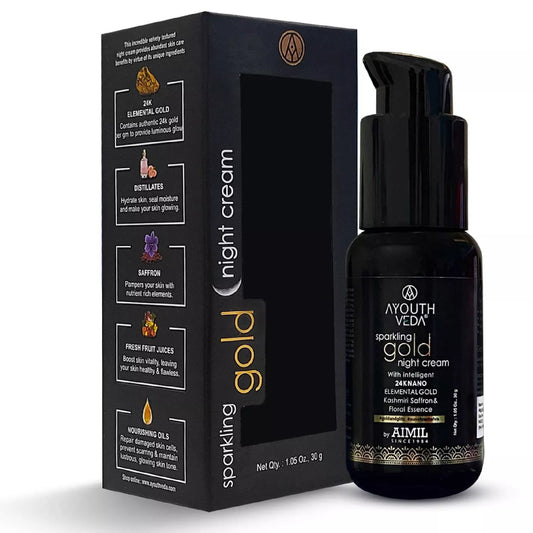 Ayouthveda Sparkling Gold Night Cream