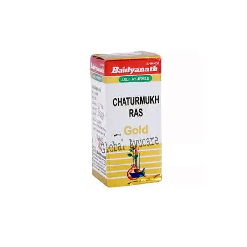 Baidyanath Chaturmukh Ras With Gold