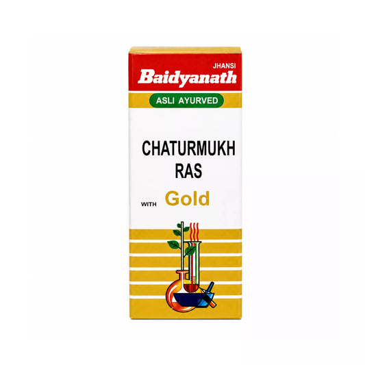 Baidyanath Chaturmukh Ras with Gold