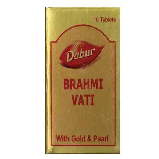 Dabur Brahmi Vati With Gold & Pearl - 10 Tablets