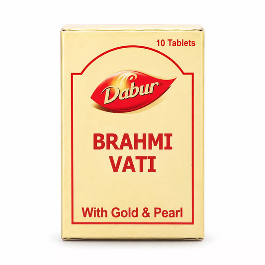 Dabur Brahmi Vati With Gold & Pearl - 10 Tablets