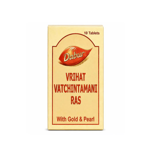 Dabur Vrihat Vatchintamani Ras with Gold & Pearl Tablets(10)