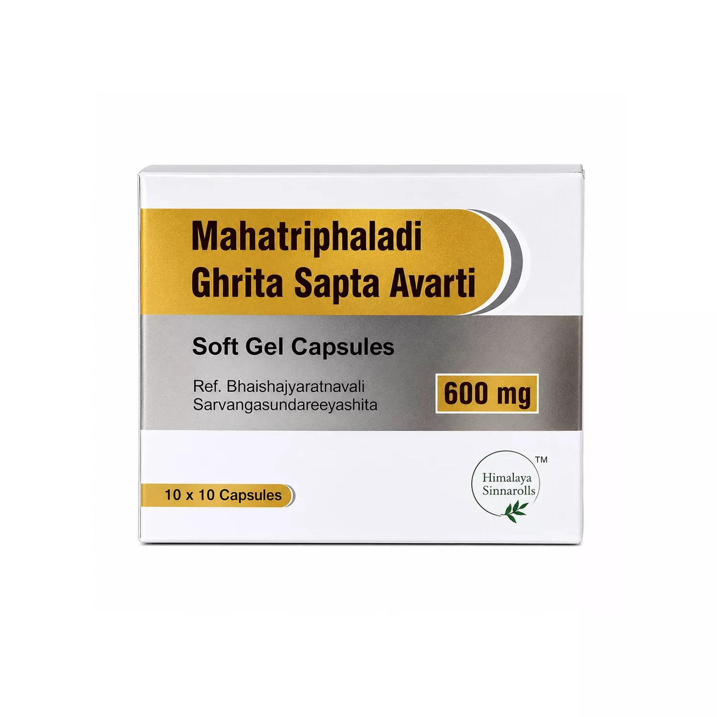 Himalaya Nutravedics Mahatraiphaladi Ghrita Sapta Avarti 600 mg Capsules