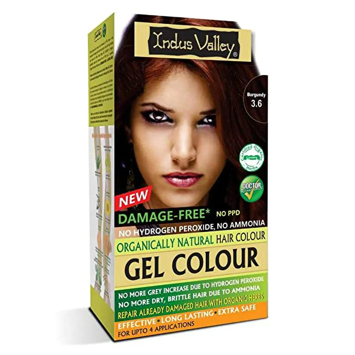 Indus Valley Burgundy Gel Hair Colour 3.6