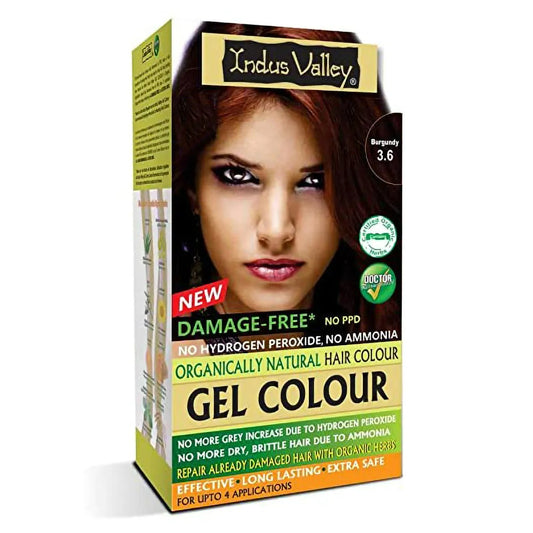 Indus Valley Burgundy Gel Hair Colour 3.6