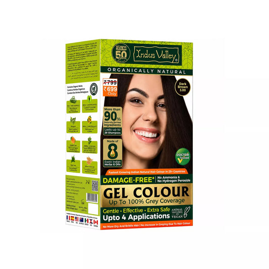 Indus Valley Dark Brown Gel Hair Colour