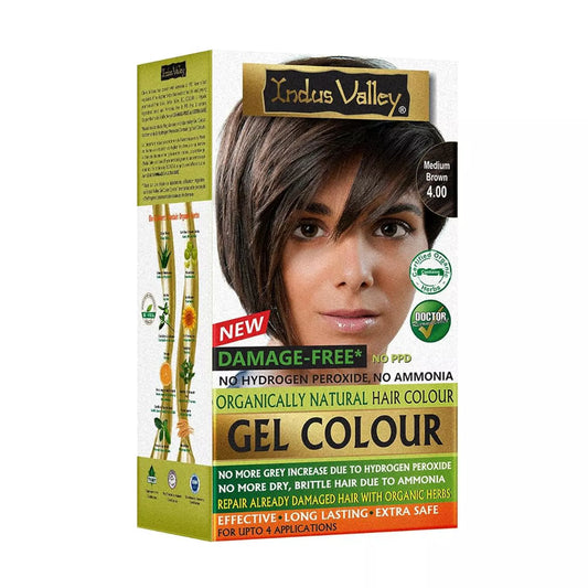 Indus Valley Medium Brown Gel Hair Colour 4.00