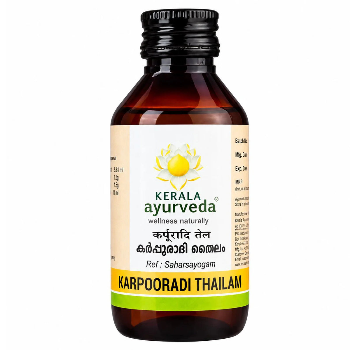 Kerala Ayurveda Karpooradi Thailam