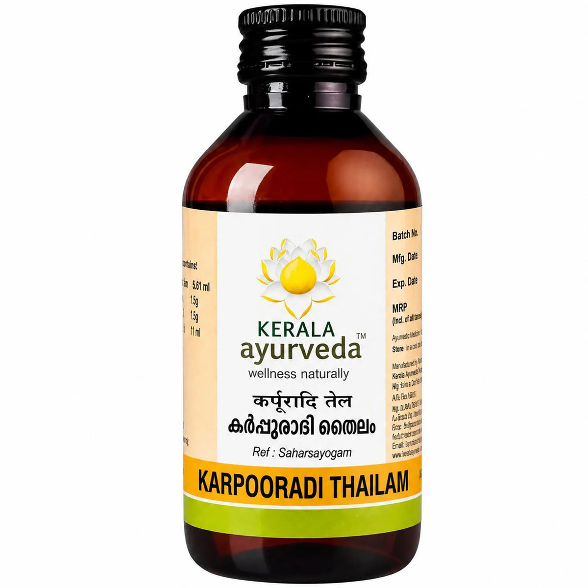 Kerala Ayurveda Karpooradi Thailam