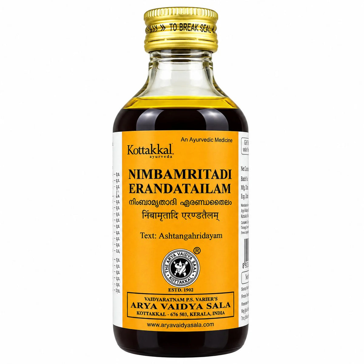 Kottakkal Nimbamritadi Eranda Tailam