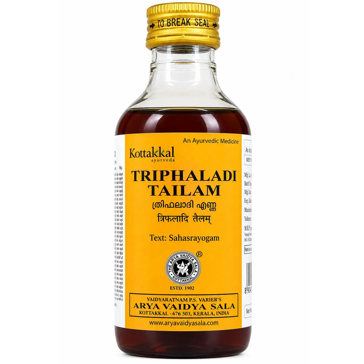 Kottakkal Triphaladi Tailam