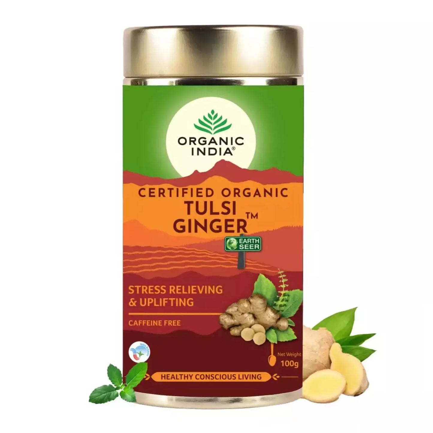 Organic India Tulsi Ginger Tin