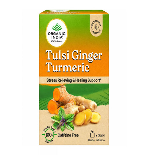 Organic India Tulsi Ginger Turmeric Tea