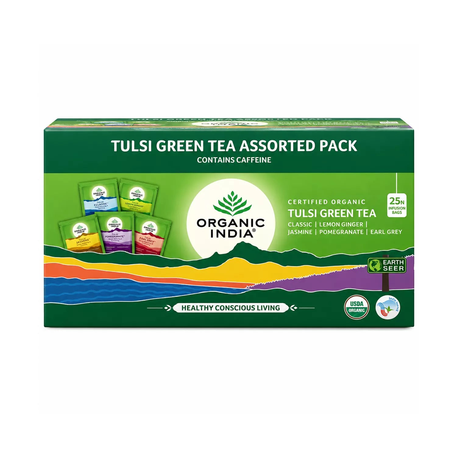 Organic India Tulsi Green Tea Assorted