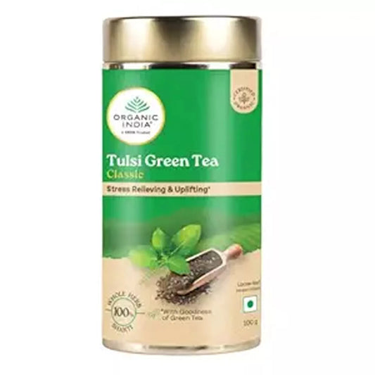 Organic India Tulsi Green Tea Classic Tin