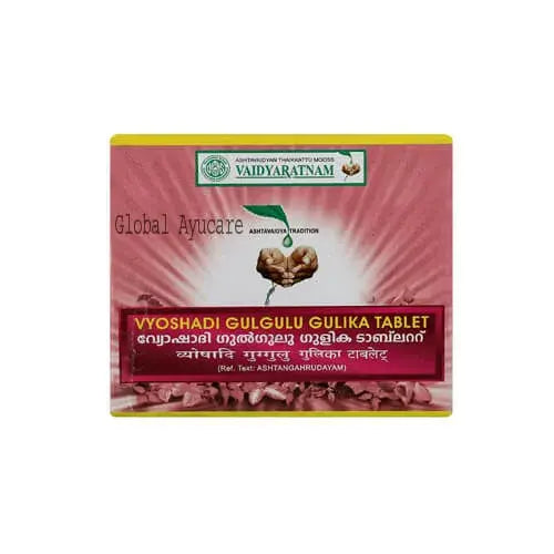 Vaidyaratnam Vyoshadi gulgulu Gulika Tablets