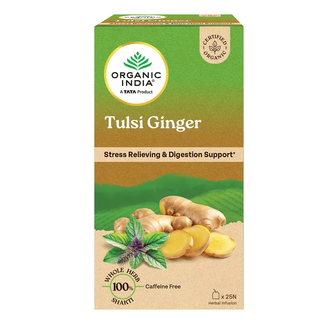 Organic India Tulsi Ginger Zipper