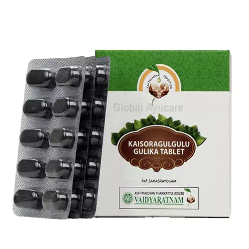 Vaidyaratnam Kaisoragulgulu Gulika Tablet