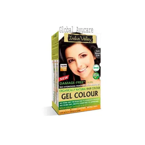 Indus Valley Dark Brown Gel Hair Colour 