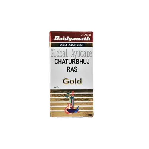 Baidyanath Chaturbhuj Ras With Gold